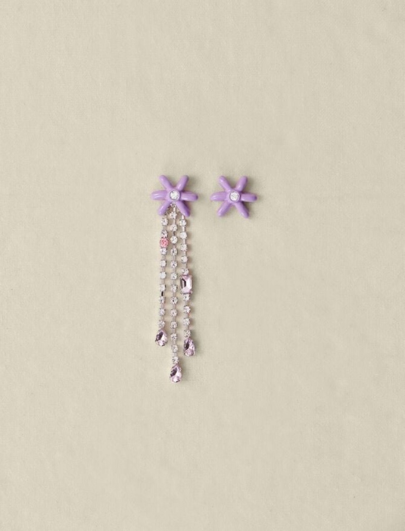 Maje Mauve Flower Sieraden Dames Paars | VZBOPWC-90